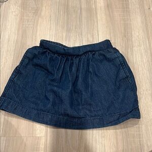 Girls Dark Blue Denim Skirt